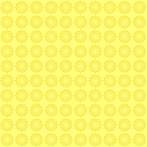 Fondo floral en amarillo — Vector de stock