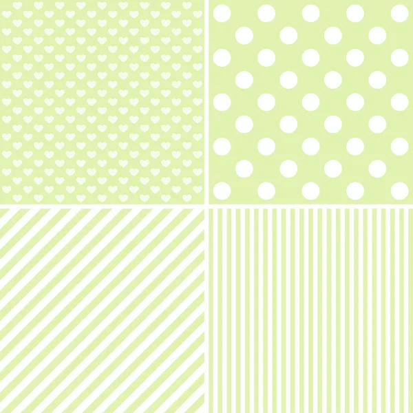 Vector set of 4 background patterns — Stock Vector