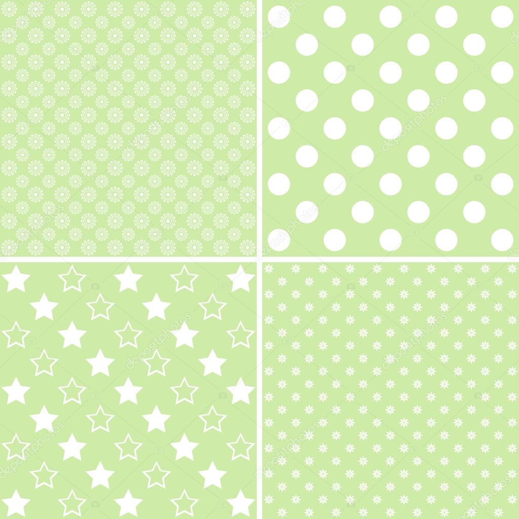 Vector set of 4 background patterns 