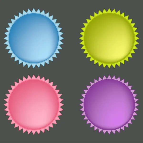 Набор красочных веб-кнопок — стоковый вектор