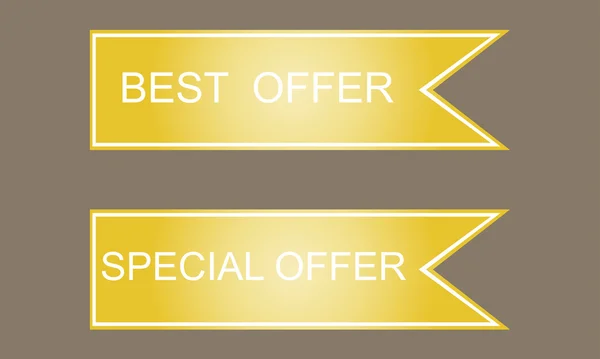 Best and special offer sign icon — Stock Vector