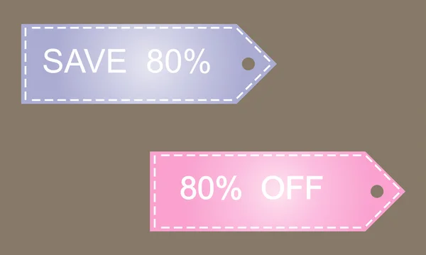 Vente 80 Off Label — Image vectorielle