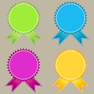 vektör retro şerit kümesi