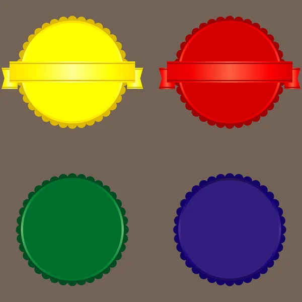 Conjunto de etiquetas redondas — Archivo Imágenes Vectoriales