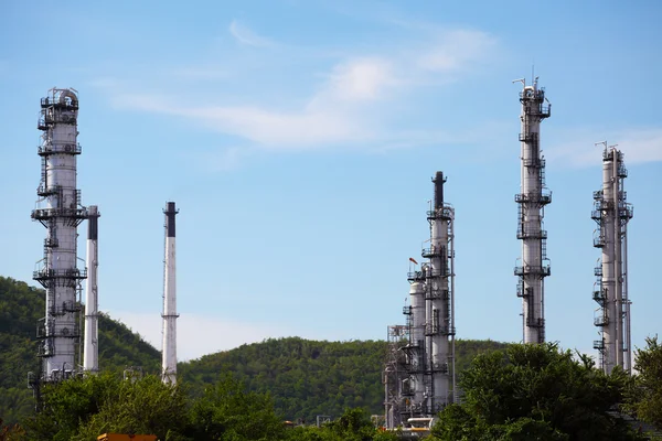 Usine de raffinage de pétrole et de gaz — Photo