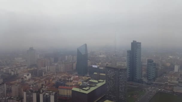 Панорамним видом на горизонт Мілан — стокове відео