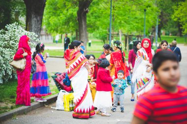 Kutlama için Bengalce yeni yıl arifesi 
