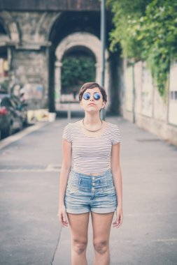 Genç hipster kadın