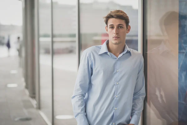 Young model hansome blonde man — Stock Photo, Image