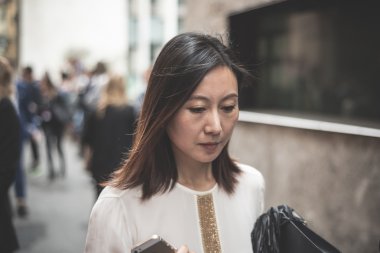 eksantrik ve şık insanlar Milano Moda haftasında 2014