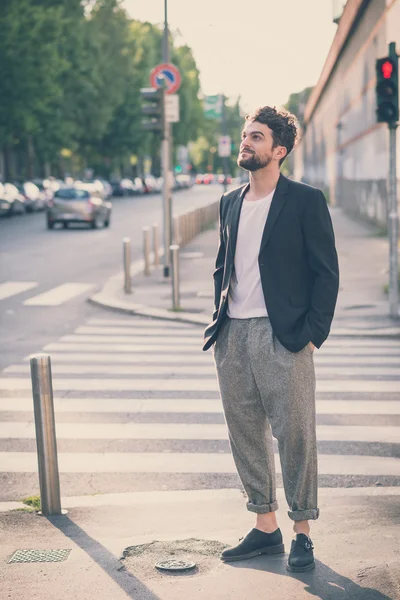 Bello hipster uomo moderno — Foto Stock