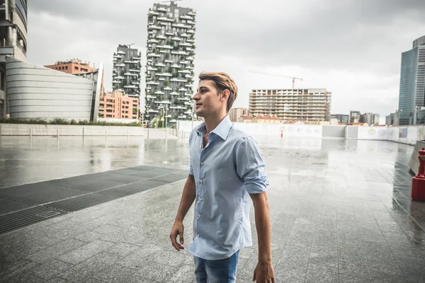 Young model hansome blonde man — Stock Photo, Image