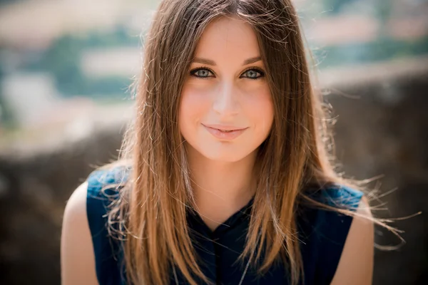 Young beautiful hipster woman — Stock Photo, Image