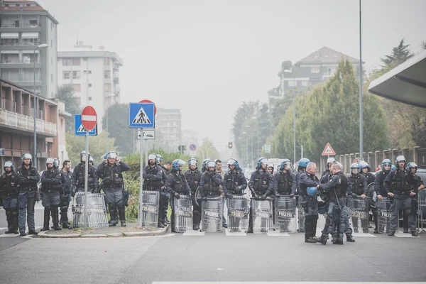 Studenter manifestation som hölls i Milano den 10 oktober 2014 — Stockfoto