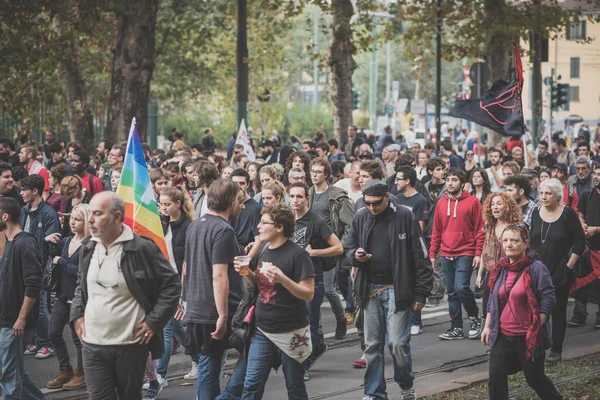 Keine Expo-Demonstration in Mailand am 11. Oktober 2014 — Stockfoto