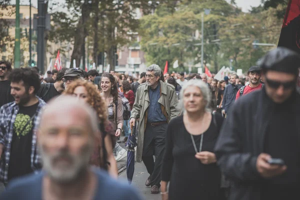 Žádná demonstrace expo se konalo v Miláně 11 října 2014 — Stock fotografie