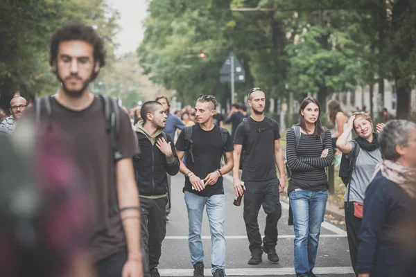 Nessuna manifestazione espositiva tenutasi a Milano l '11 ottobre 2014 — Foto Stock
