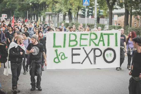 मिलान में आयोजित कोई एक्सपो प्रदर्शन अक्टूबर 11, 2014 — स्टॉक फ़ोटो, इमेज