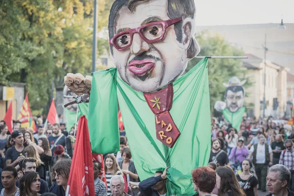 Manifestationen hålls i Milano 18 oktober 2014 — Stockfoto