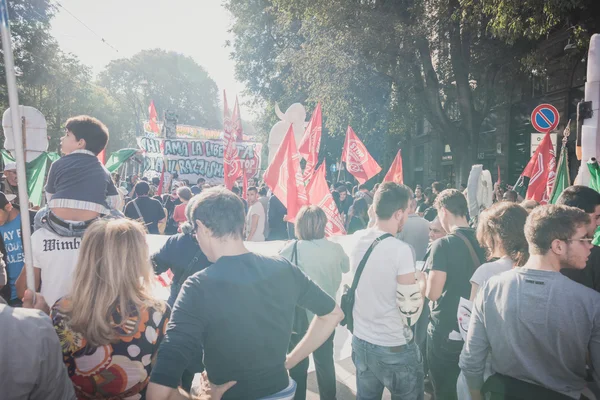 Прояв відбувся в Мілані 18 жовтня 2014 — стокове фото