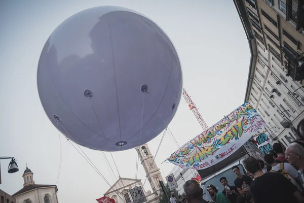 Manifestaci, která se konala v Miláně 18 října 2014 — Stock fotografie