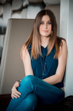 genç güzel hipster kadın