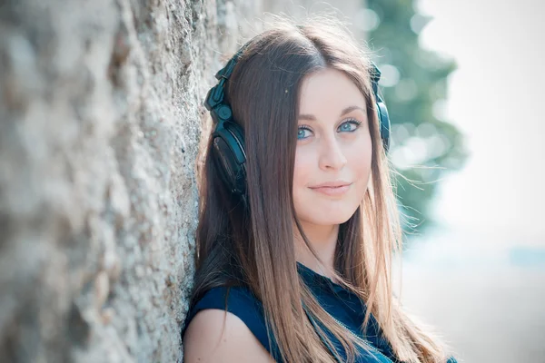 Young beautiful hipster woman — Stock Photo, Image