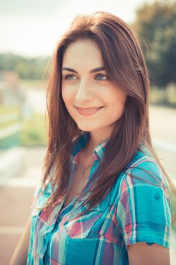 güzel genç hipster kadın