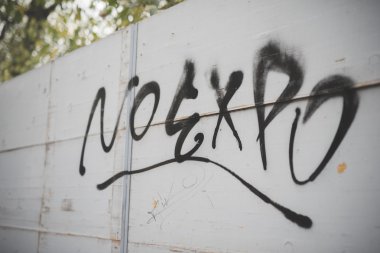 Milano'da düzenlenen öğrenci gösteri