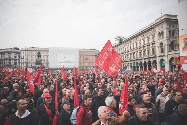 Milano'da düzenlenen öğrenci gösteri — Stok fotoğraf