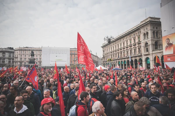 Studentská demonstrace v Miláně — Stock fotografie