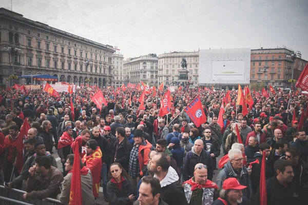 Milano'da düzenlenen öğrenci gösteri — Stok fotoğraf