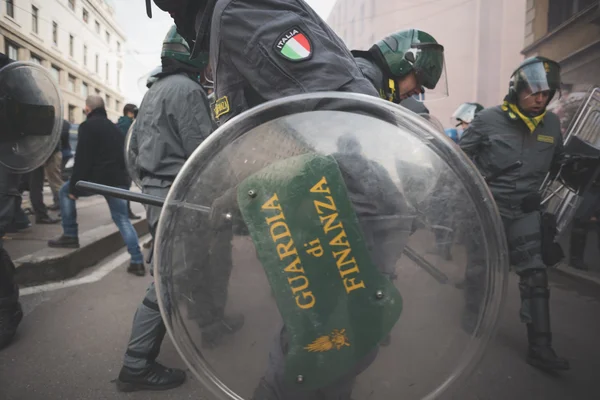 Demonstracji studenckich w Mediolanie — Zdjęcie stockowe