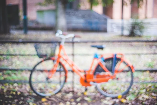 Blurred urban milan landscape — Stock Photo, Image