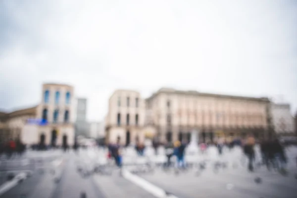 Suddig Milano stadslandskapet — Stockfoto