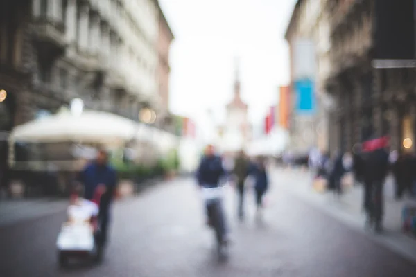 Rozmazané městská krajina milan — Stock fotografie