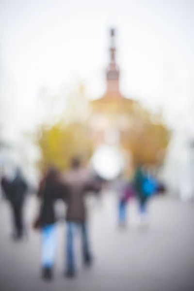 Blurred urban milan landscape — Stock Photo, Image