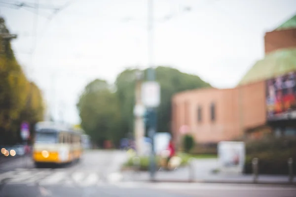 Wazig stadslandschap Milaan — Stockfoto