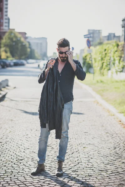 Handsome bearded man — Stock Photo, Image