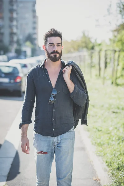 Handsome bearded man — Stock Photo, Image