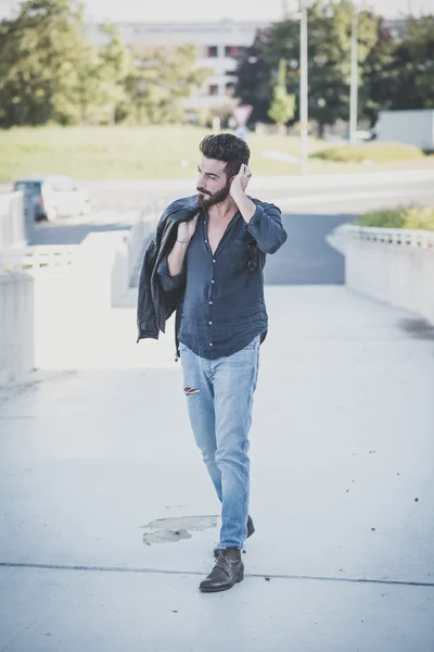 Handsome bearded man — Stock Photo, Image