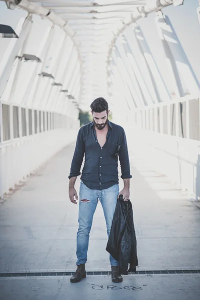 Handsome bearded man — Stock Photo, Image