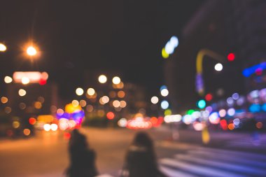 Bulanık bokeh milan şehir