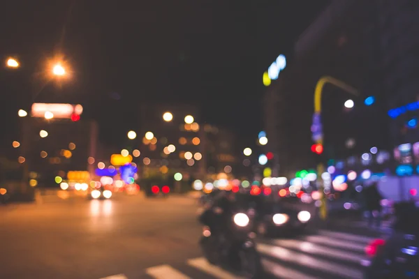 Blurred bokeh milan city — Stock Photo, Image