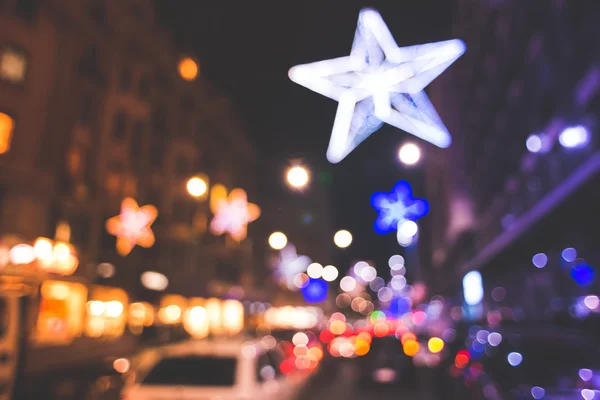 Bokeh desfocado milan cidade — Fotografia de Stock