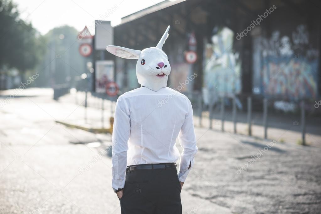 Man in Rabbit mask