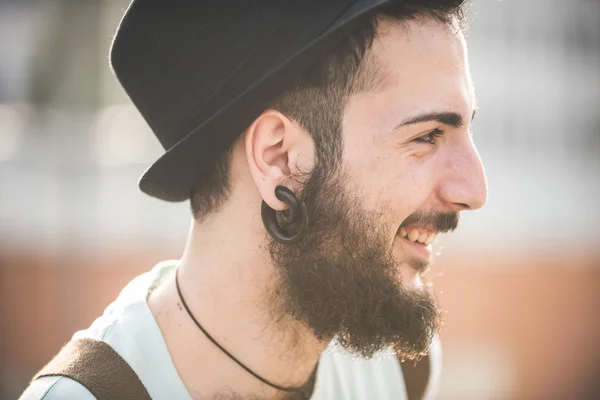 Hipster modern man — Stock Photo, Image