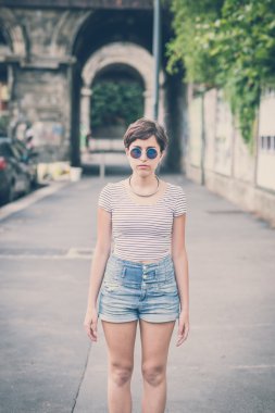 Genç hipster kadın