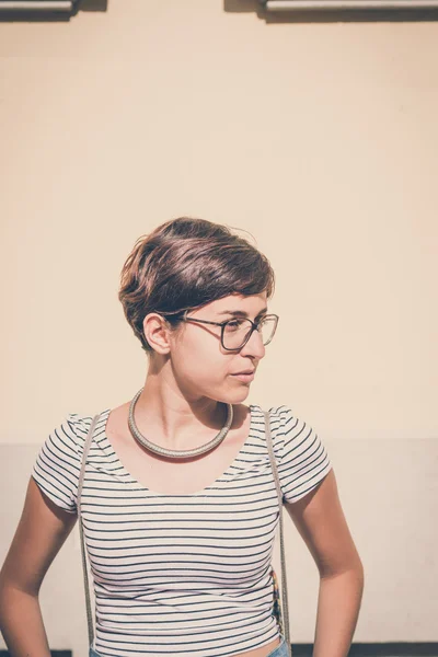 Young hipster woman — Stock Photo, Image