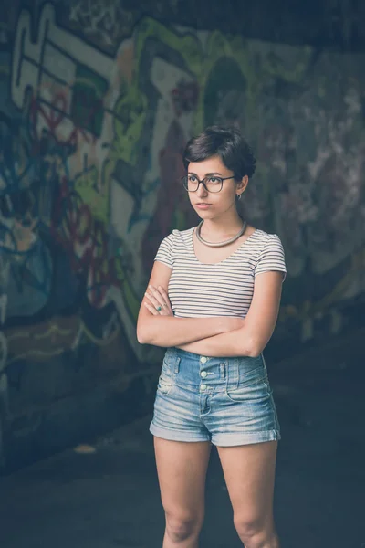 Young hipster woman — Stock Photo, Image